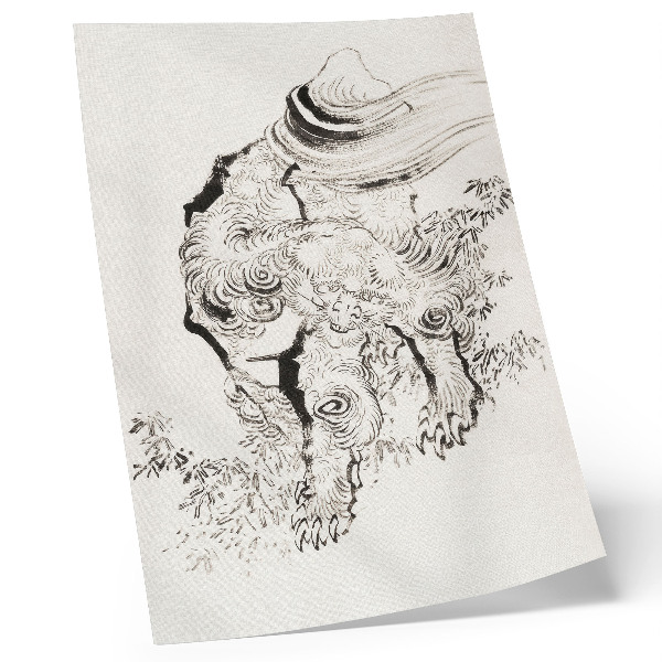 Poster La tigre giapponese di Hokusai, Album di schizzi (1760-1849)
