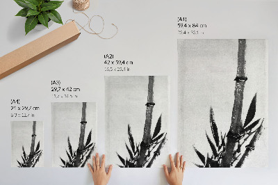 Foto su tela Bambù di Katsushika Hokusai (1760–1849) in un dipinto giapponese vintage