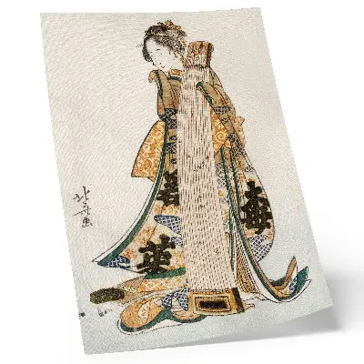 Foto su tela opera d'arte giapponese in stile ukiyo-e vintage di Hokusai (1760-1849)