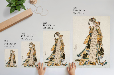 Foto su tela Hokusai giapponese (1760-1849) in stile ukiyo-e vintage