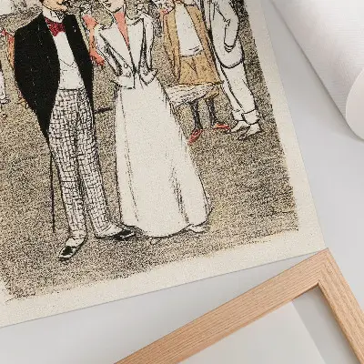Poster incisione Il Trio Eterno del 1899 di Théophile Alexandre Steinlen