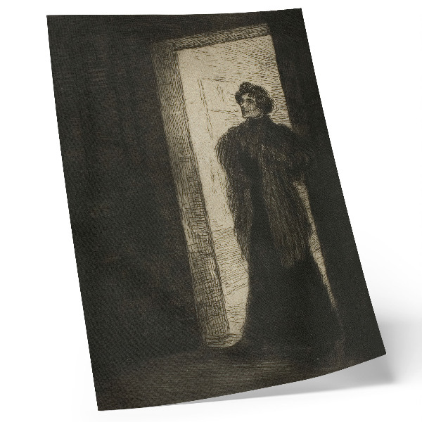 Foto su tela Sulla soglia di Théophile-Alexandre Pierre Steinlen