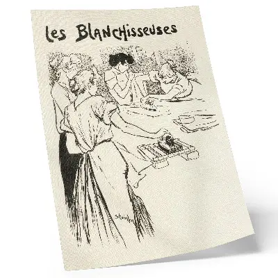 Poster Les Blanchisseuses di Théophile Alexandre Steinlen