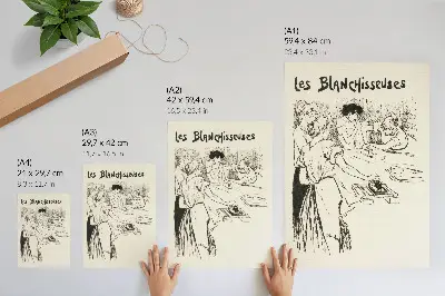 Poster Les Blanchisseuses di Théophile Alexandre Steinlen