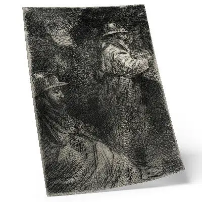 Stampa su tela nella caserma di Théophile Alexandre Steinlen
