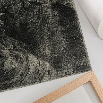 Stampa su tela nella caserma di Théophile Alexandre Steinlen