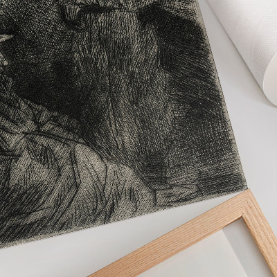 Stampa su tela Nella caserma – Théophile Alexandre Steinlen