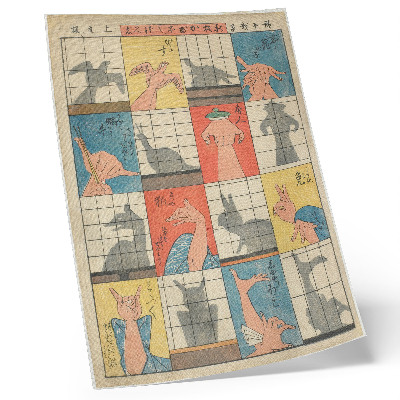 Stampa su tela Otto figure d'ombra. Opera originale del Minneapolis Institute of Art.