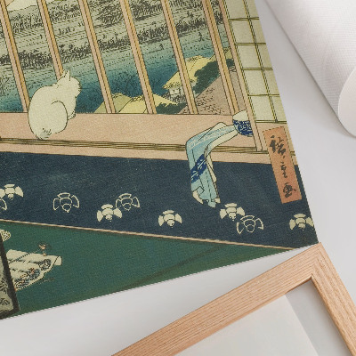 Foto su tela Le risaie di Asakusa e il festival di Torinomachi dalla serie Cento vedute famose di Edo di Hiroshige