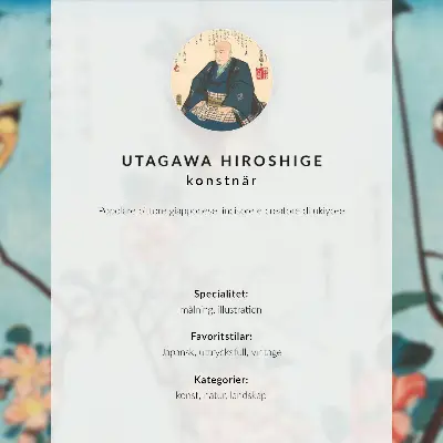 Stampa su tela Fujisawa di Utagawa Hiroshige stampa su tela