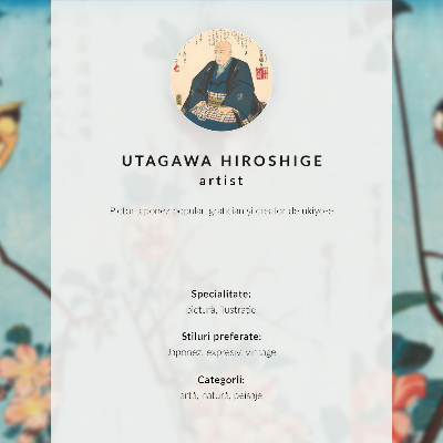 Stampa su tela Fujisawa di Utagawa Hiroshige