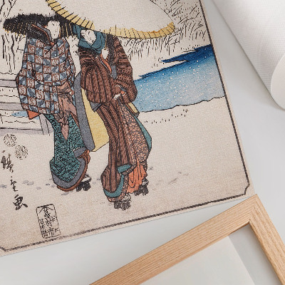 Stampa su tela Fujisawa di Utagawa Hiroshige