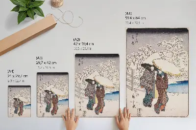 Stampa su tela Fujisawa di Utagawa Hiroshige stampa su tela