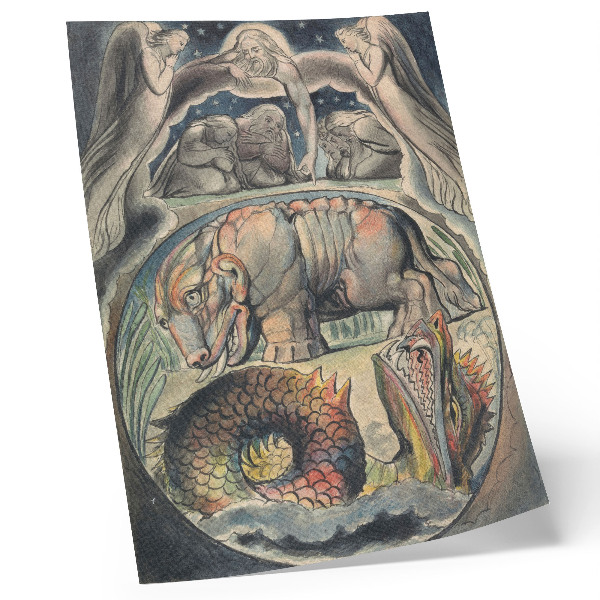 Poster Behemoth e Leviatano (da William Blake)