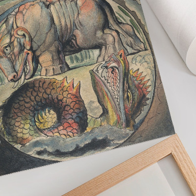 Poster Behemoth e Leviatano (da William Blake)