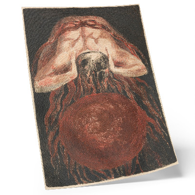 Stampa su tela Il primo libro di Urizen, tavoletta 16 (Bentley 17)