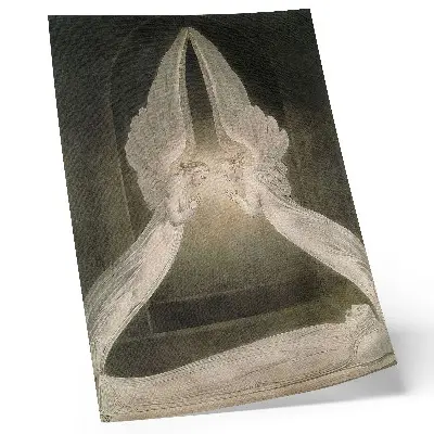 Poster acquerello Cristo nel sepolcro, custodito dagli angeli di William Blake del 1805