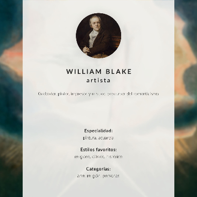 Poster Cristo nel sepolcro, custodito dagli angeli (1805), acquerello di William Blake