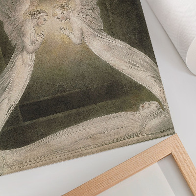 Poster Cristo nel sepolcro, custodito dagli angeli (1805), acquerello di William Blake