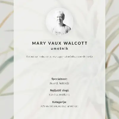 Poster ananas selvatico (Tillandsia fasciculata) del 1921 di Mary Vaux Walcott