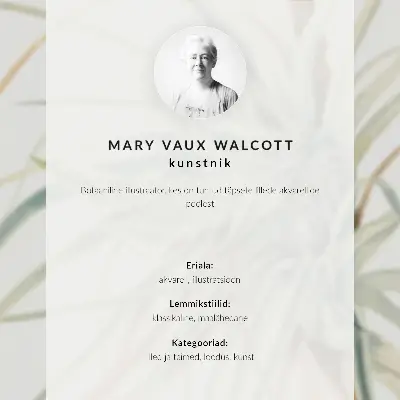 Poster ananas selvatico (Tillandsia fasciculata) del 1921 di Mary Vaux Walcott
