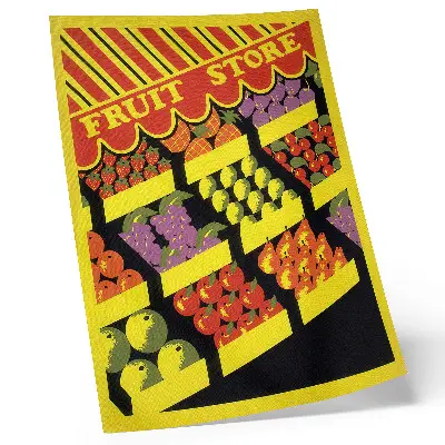 Poster Il negozio di frutta opera del 1936 di Federal Art Project