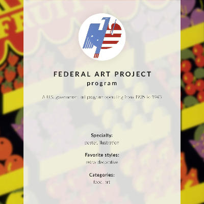 Poster Il negozio di frutta (1936) – di Federal Art Project