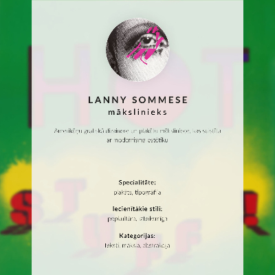 Stampa su tela Roba calda! (1985) – Locandina di Lanny Sommese