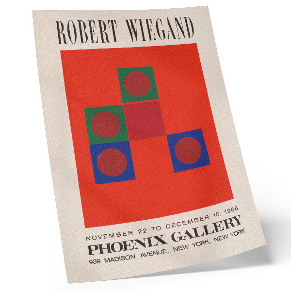 Foto su tela Manifesto della mostra di Robert Wiegand (1965)