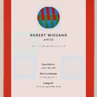 Foto su tela Manifesto della mostra di Robert Wiegand (1965)