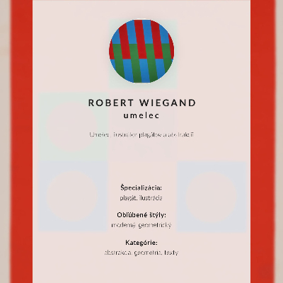 Foto su tela Manifesto della mostra di Robert Wiegand (1965)