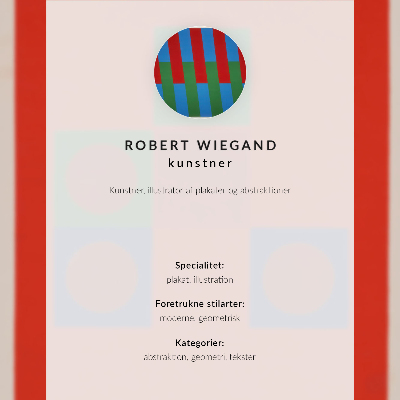 Foto su tela Manifesto della mostra di Robert Wiegand (1965)