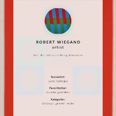 Foto su tela Manifesto della mostra di Robert Wiegand (1965)