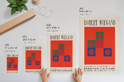 Foto su tela Manifesto della mostra di Robert Wiegand (1965)