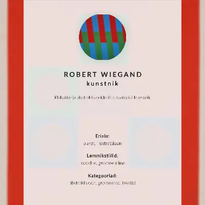 Foto su tela di manifesto della mostra di Robert Wiegand (1965)