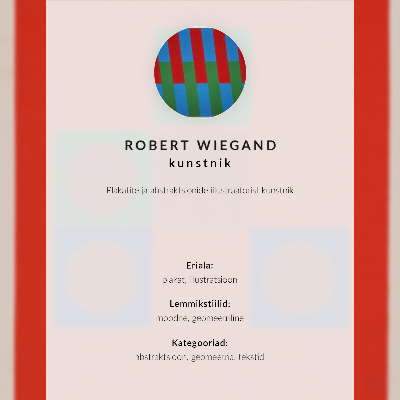 Foto su tela Manifesto della mostra di Robert Wiegand (1965)