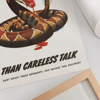 Poster Manifesto del serpente del 1944 di Albert Dorne