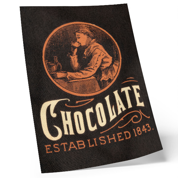 Stampa su tela Cioccolato Webb (1843) – cromolitografia