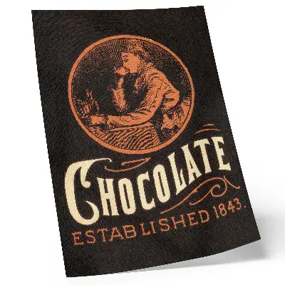Stampa su tela cromolitografia di Cioccolato Webb (1843)