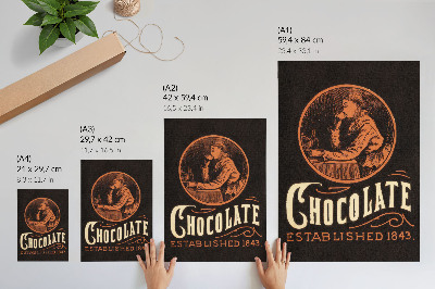 Stampa su tela Cioccolato Webb (1843) – cromolitografia
