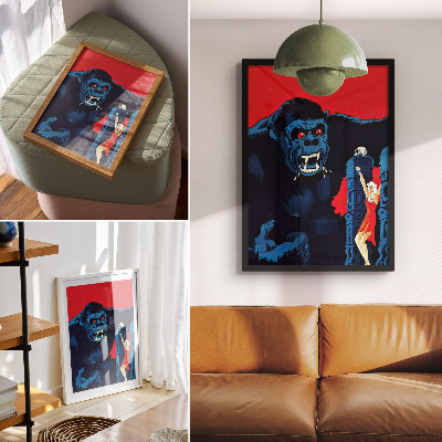 Poster Locandina del film danese King Kong (1933)