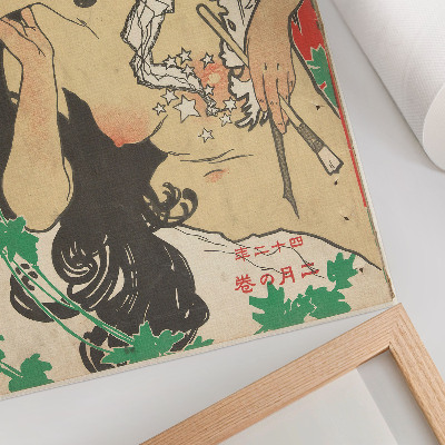 Foto su tela Febbraio 1909 (1909) di Kaburaki Kiyokata