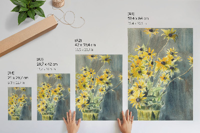 Stampa su tela Vaso con Rudbeckie (1915) di Hannah Borger Overbeck
