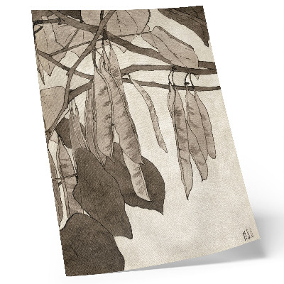 Foto su tela Il verme rosso (1915) di Hannah Borger Overbeck
