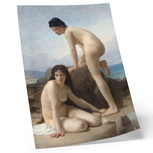 Poster Donne che fanno il bagno di William Adolphe Bouguereau