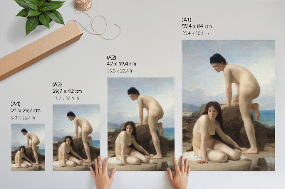 Poster Donne che fanno il bagno di William Adolphe Bouguereau
