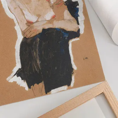 Stampa su tela riproduzione ad alta risoluzione del dipinto Il birichino di Egon Schiele del 1910