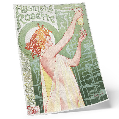 Poster Privat Livemont (1896) cromolitografia di Absinthe Robette