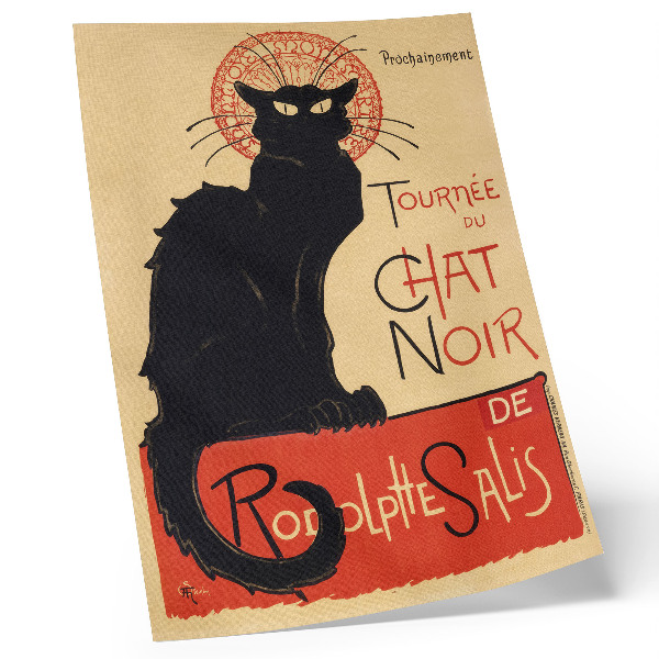 Stampa su tela Tournée du Chat Noir (1896) di Théophile Alexandre Steinlen