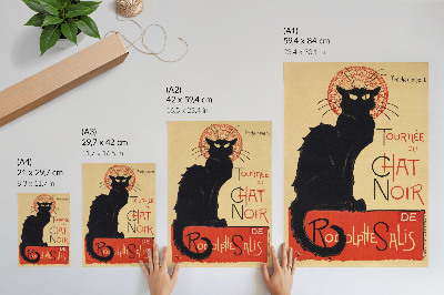 Stampa su tela Tournée du Chat Noir (1896) di Théophile Alexandre Steinlen